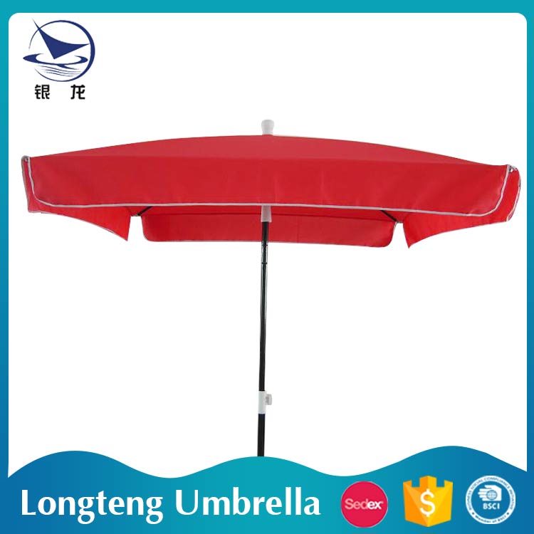 Red And White Leisure Garden Furniture Umbrella ,Sun Protection And Waterproof