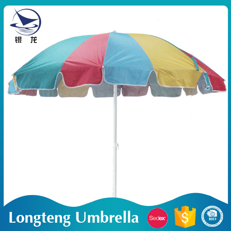  Customed 8/16 Flap Fashion Rainbow  Beach Umbrella