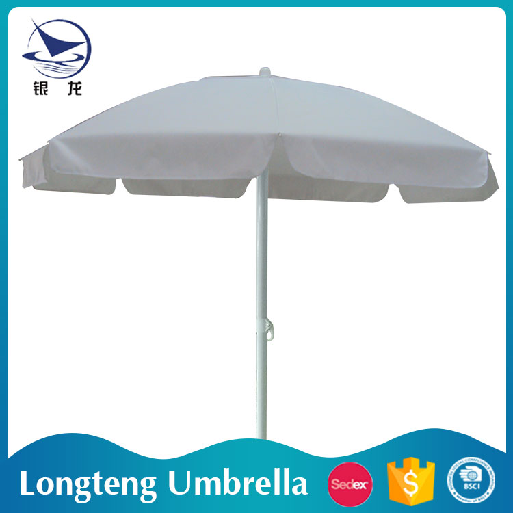 White Color Wholesale Hot Standard Size Beach Umbrella With Air System